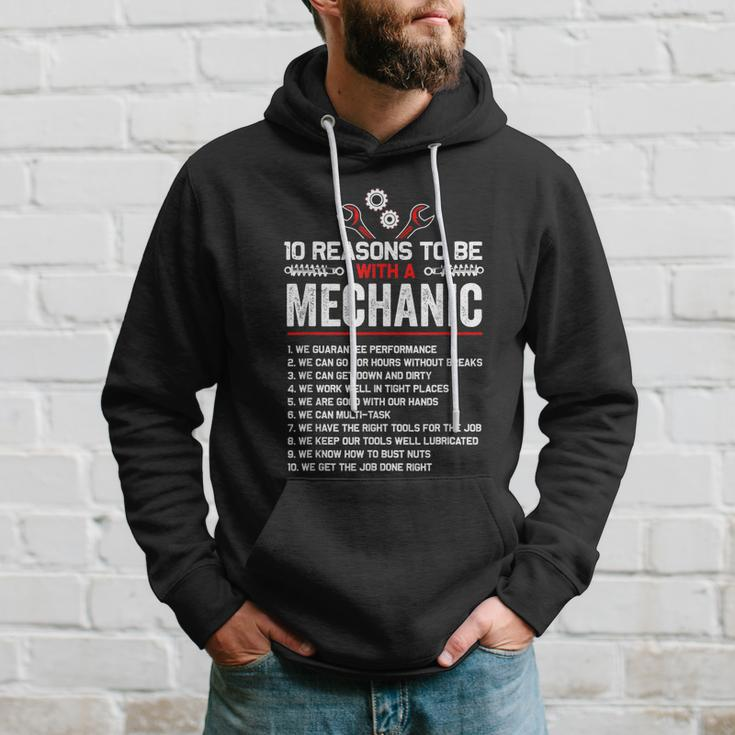 10 Reasons To Be With A Mechanic For Men Car Mechanics Hoodie Gifts for Him