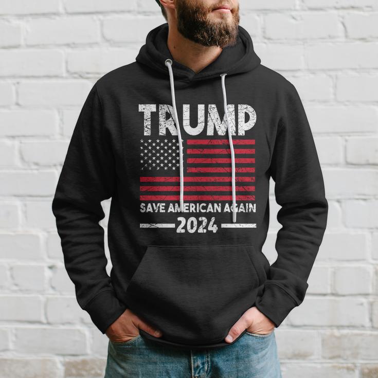 2024 Trump Save America Again Usa Flag Gift Hoodie Gifts for Him