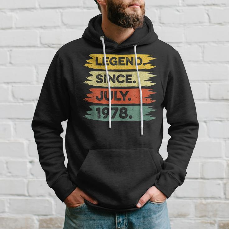 44Th Birthday Retro Vintage Legend Since July 1978 Hoodie Gifts for Him