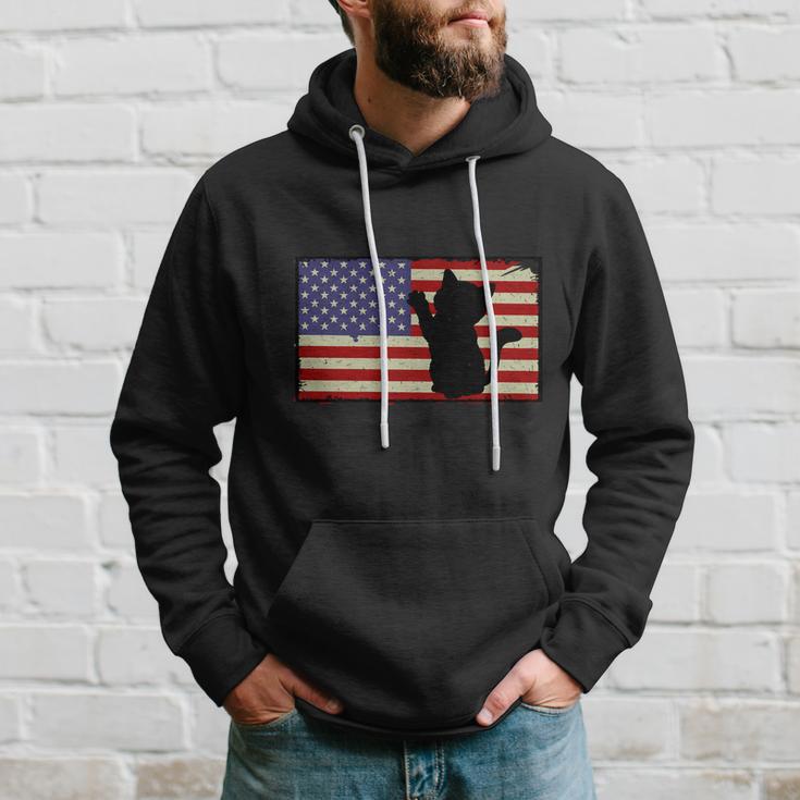 4Th Of July Cat Meowica Cat Lover Hoodie Gifts for Him