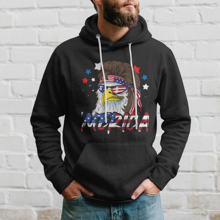 4Th Of July Merica Eagle Mullet Usa American Flag Gift Hoodie Gifts for Him