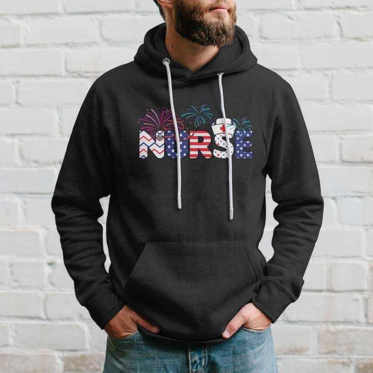 4Th Of July Nursing Stethoscope Nurse Hoodie Gifts for Him