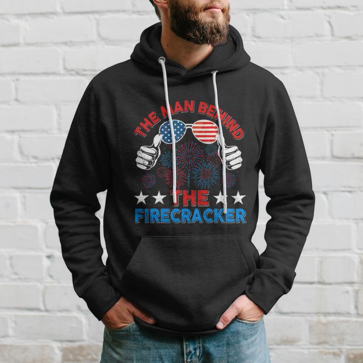 4Th Of July The Man Behind The Firecracker Patriotic Us Flag Gift Hoodie Gifts for Him