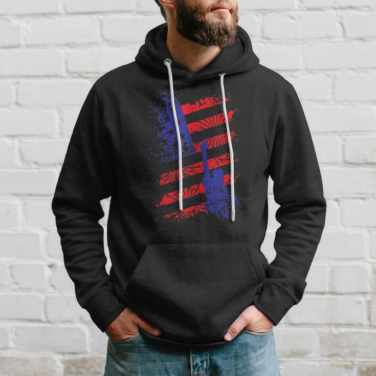 4Th Of July Usa Flag American Patriotic Statue Of Liberty Hoodie Gifts for Him