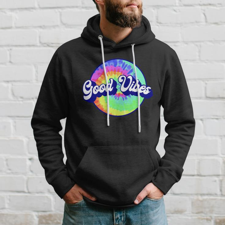 70S Retro Groovy Hippie Good Vibes Hoodie Gifts for Him