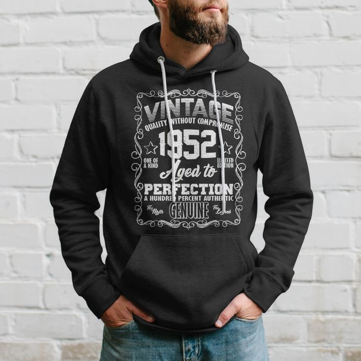 70Th Birthday Vintage 1952 Aged To Perfection Genuine Hoodie Gifts for Him
