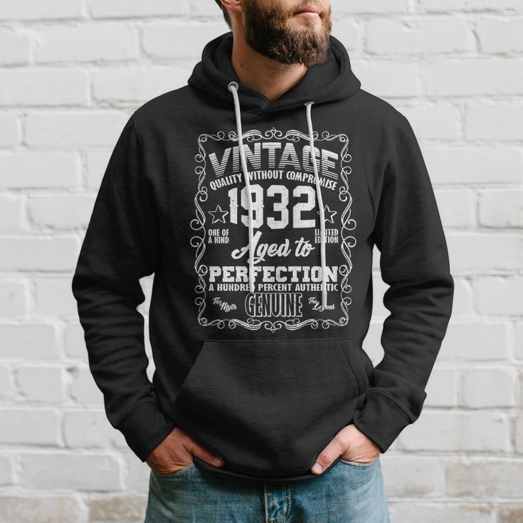 90Th Birthday Vintage 1932 Aged To Perfection Genuine Hoodie Gifts for Him