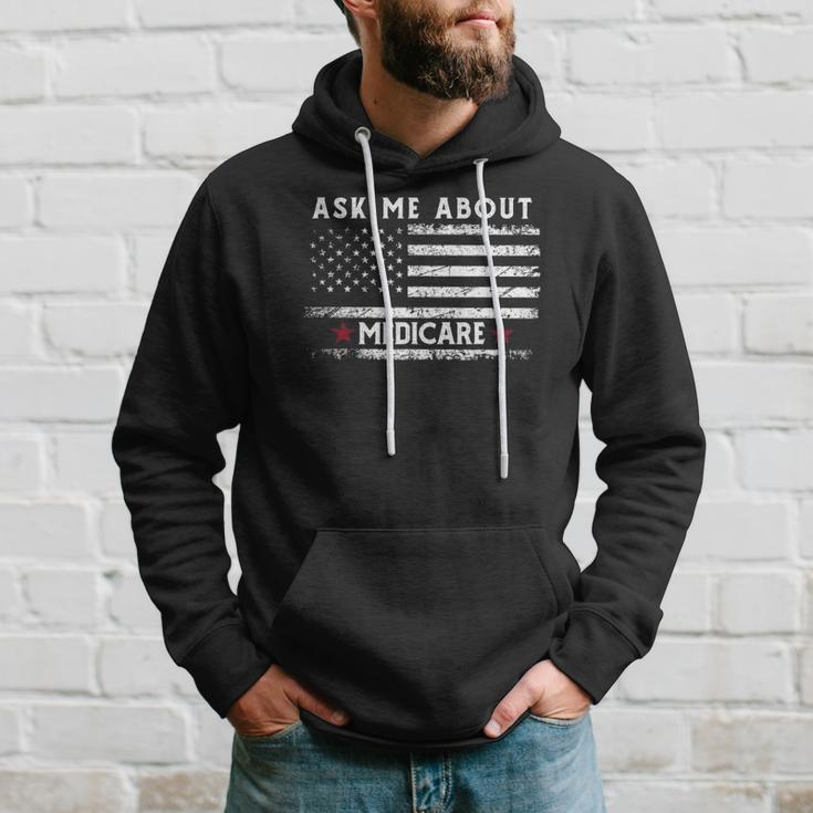 Ask Me About Medicare Health Insurance Consultant Agent Cool Hoodie Gifts for Him