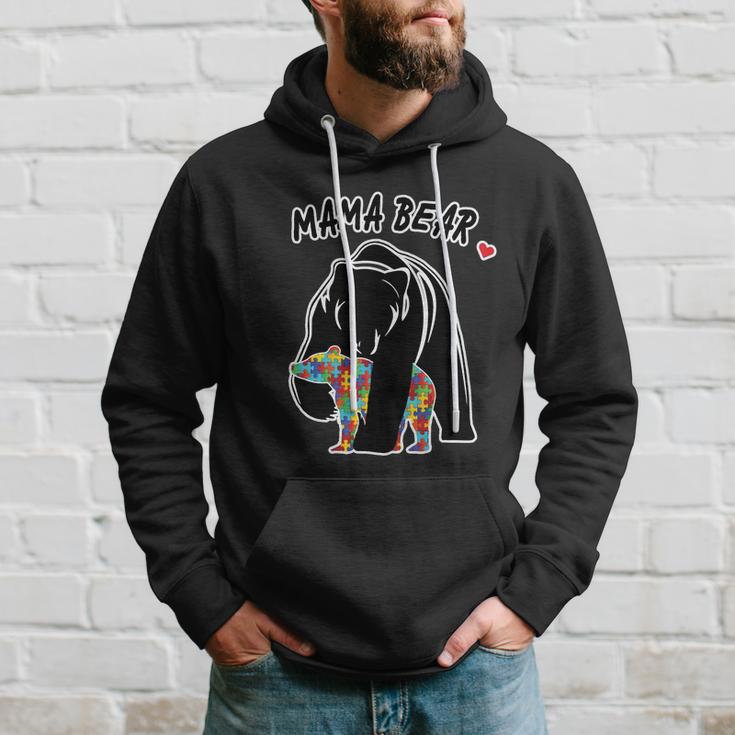 Autism Awareness Moma Bear Tshirt Hoodie Gifts for Him