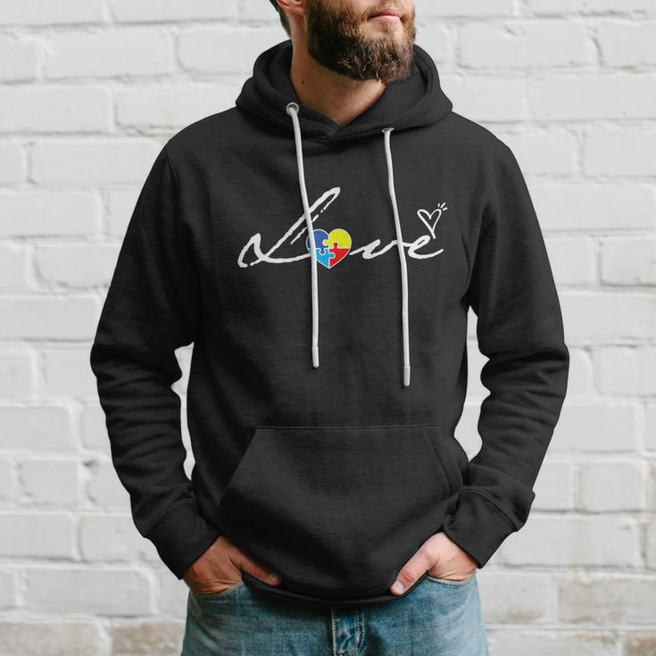 Autism Awareness Puzzle Piece Heart Hoodie Gifts for Him