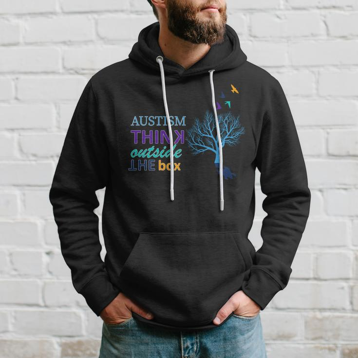 Autism Think Outside The Box Tshirt Hoodie Gifts for Him