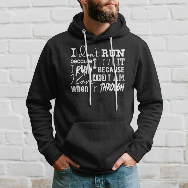 Awesome Quote For Runners &8211 Why I Run Hoodie Gifts for Him