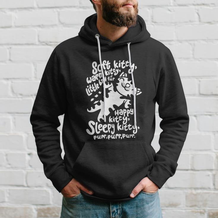 Black Soft Kitty Funny Hoodie Gifts for Him