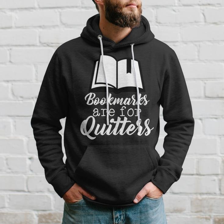 Book Lovers - Bookmarks Are For Quitters Tshirt Hoodie Gifts for Him
