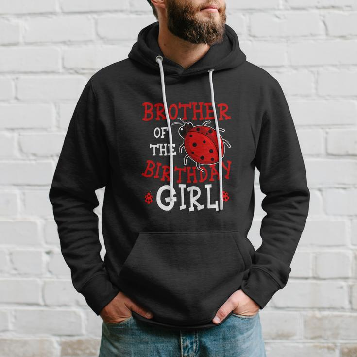 Brother Of The Birthday Girl Ladybug Bday Party Hoodie Gifts for Him