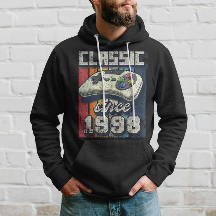 Classic 1998 24Th Birthday Retro Video Game Controller Gamer Hoodie Gifts for Him