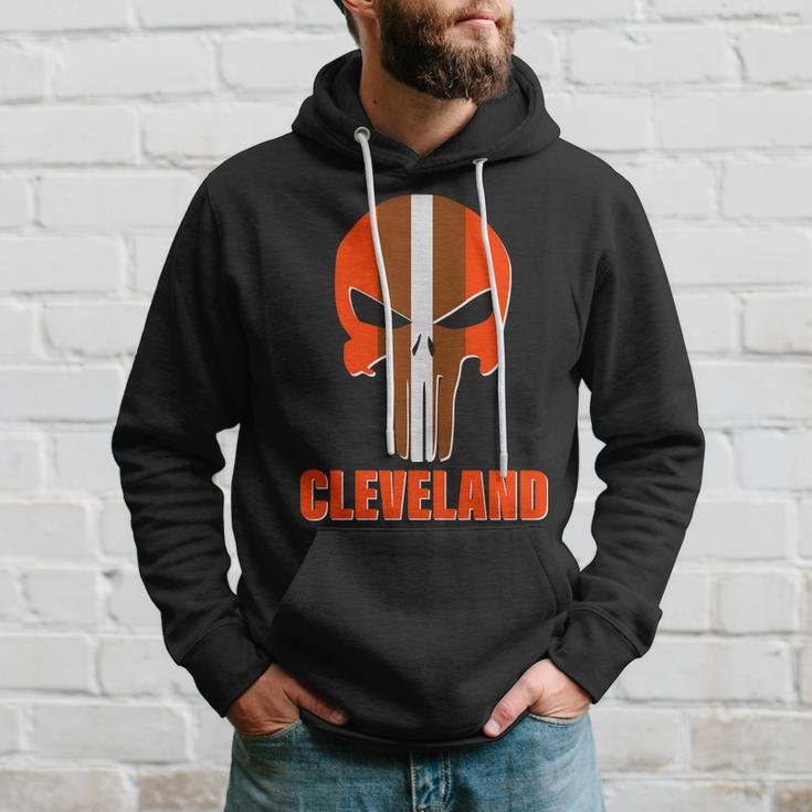 Cleveland Skull Football Tshirt Hoodie Gifts for Him