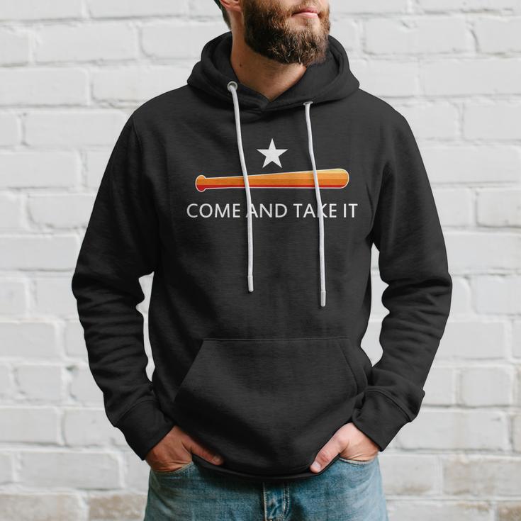 Come And Take It Houston Vintage Baseball Bat Flag Tshirt Hoodie Gifts for Him