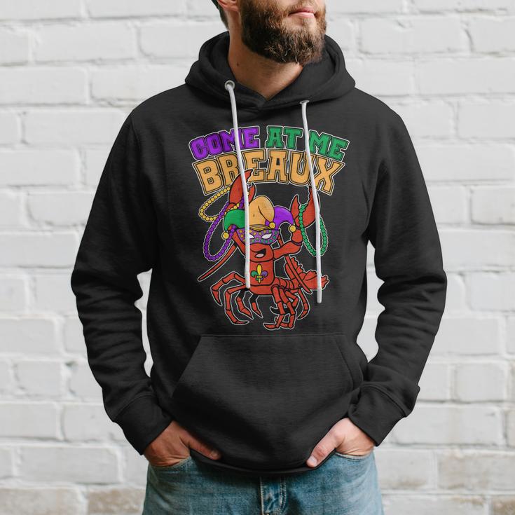 Come At Me Breaux Mardi Gras Crawfish Hoodie Gifts for Him