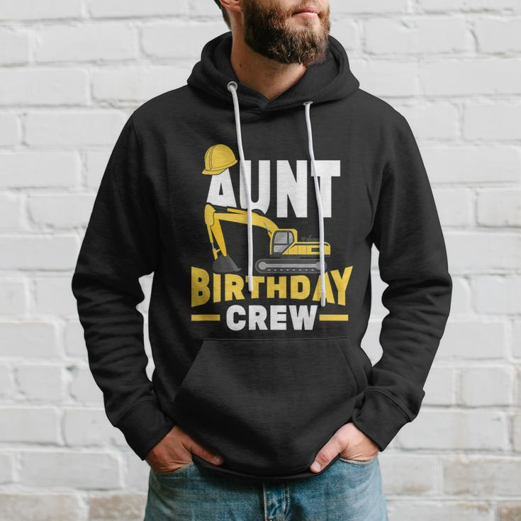 Construction Birthday Party Digger Aunt Birthday Crew Graphic Design Printed Casual Daily Basic Hoodie Gifts for Him