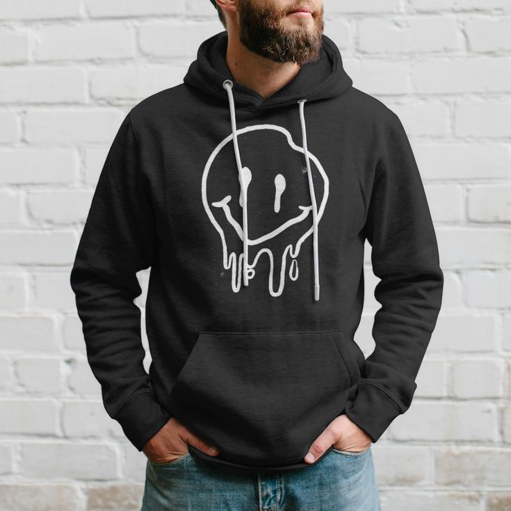 Cool Melting Smiling Face Emojicon Melting Smile Hoodie Gifts for Him