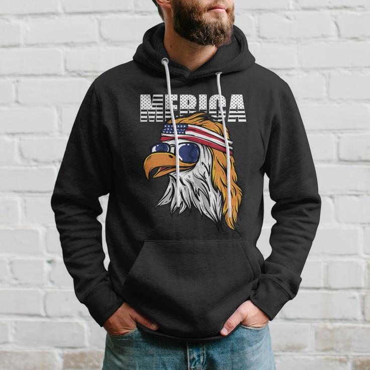 Cool Merica Eagle Mullet Usa 4Th Of July Gift Hoodie Gifts for Him