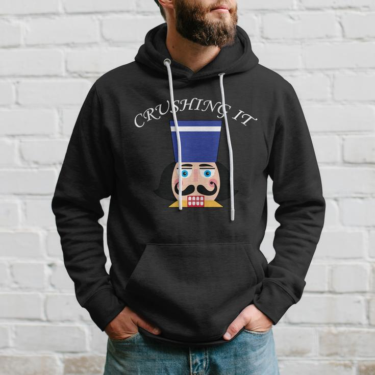 Crushing It Nutcracker Christmas Hoodie Gifts for Him
