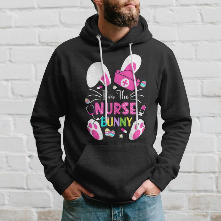 Cute Bunnies Easter Im The Nurse Nurse Life Rn Nursing Hoodie Gifts for Him