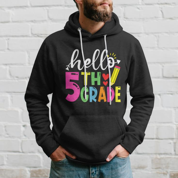 Cute Hello Fifth Grade Outfit Happy Last Day Of School Great Gift Hoodie Gifts for Him