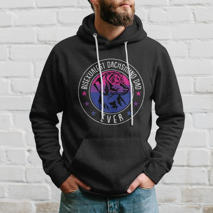 Dachshund Dad Lgbtcute Giftq Bicute Giftsexual Pride Doxie Dog Lover Ally Gift Hoodie Gifts for Him
