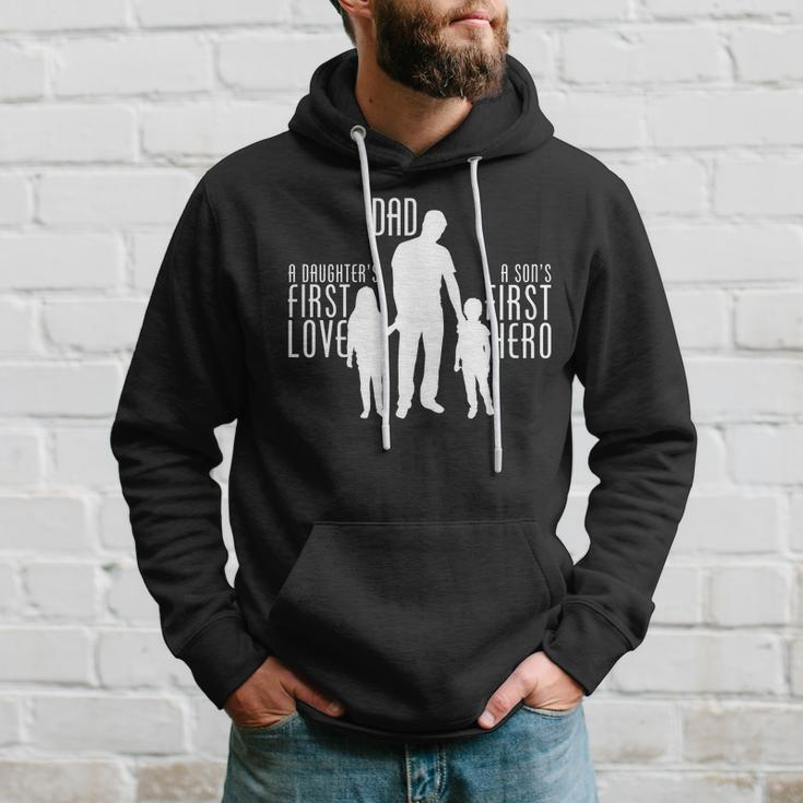 Dad A Sons First Hero Daughters First Love Tshirt Hoodie Gifts for Him