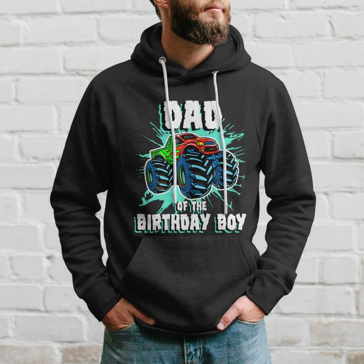 Dad Of The Birthday Boy Monster Truck Birthday Party Gift Hoodie Gifts for Him