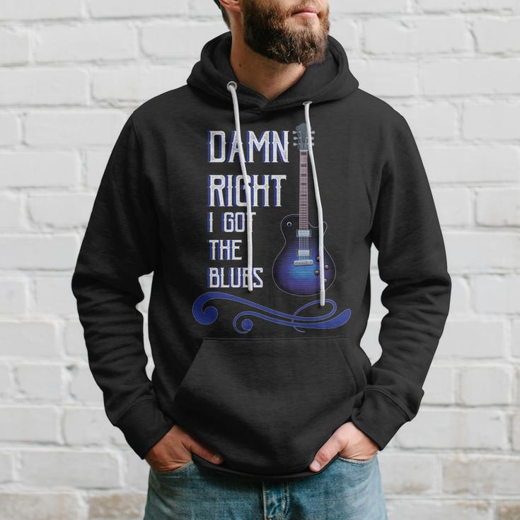 Damn Right I Got The Blues Guitar Hoodie Gifts for Him