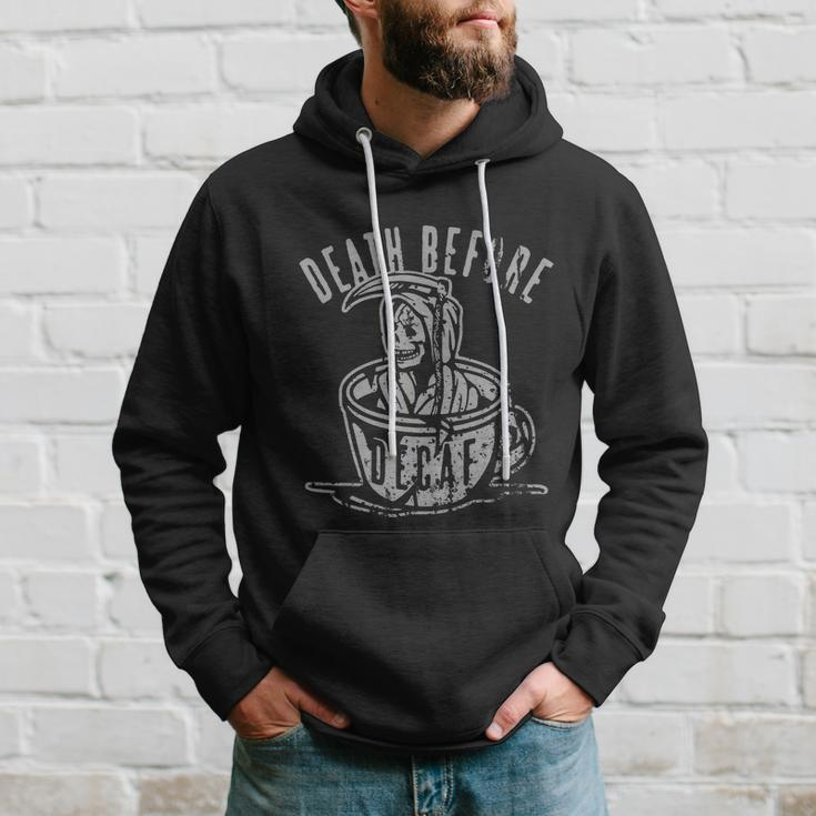 Death Before Decaf Hoodie Gifts for Him