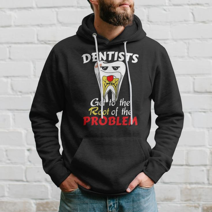 Dentist Root Canal Problem Quote Funny Pun Humor Hoodie Gifts for Him