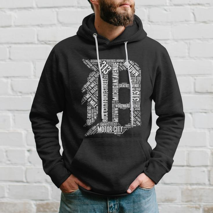 Detroit Graphic D Hoodie Gifts for Him