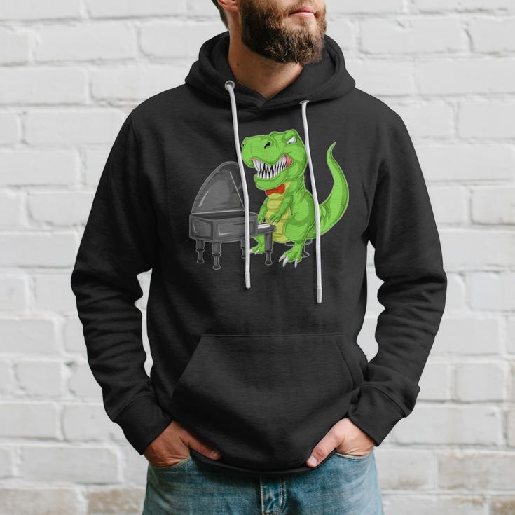 Dinosaur Piano Hoodie Gifts for Him