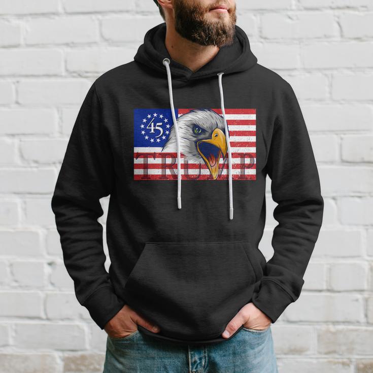 Donald Trump Eagle Betsy Ross Flag Tshirt Hoodie Gifts for Him