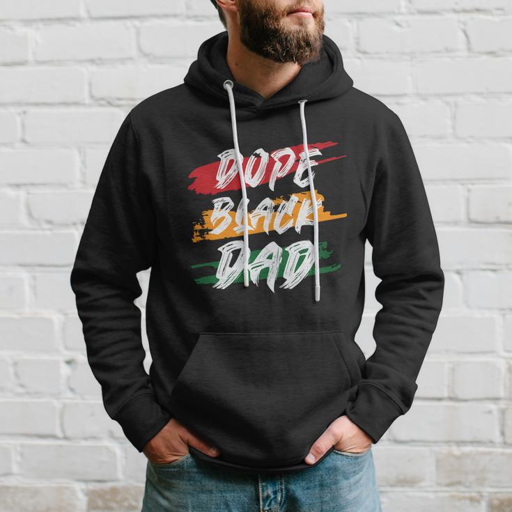 Dope Black Dad Fathers Day Juneteenth Hoodie Gifts for Him