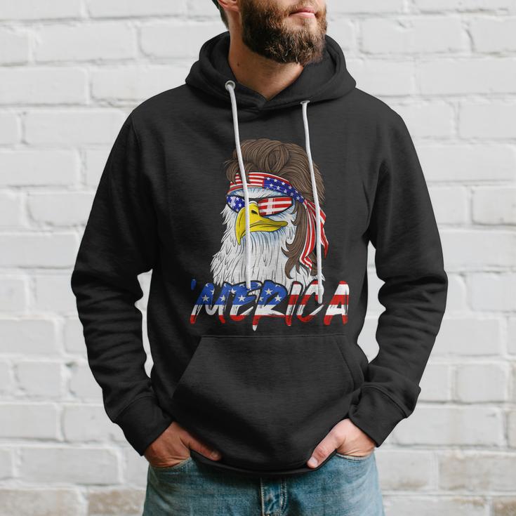 Eagle Mullet Merica 4Th Of July Usa American Flag Patriotic Gift Hoodie Gifts for Him