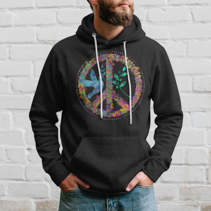 Earth Watercolor Peace Sign Tshirt Hoodie Gifts for Him