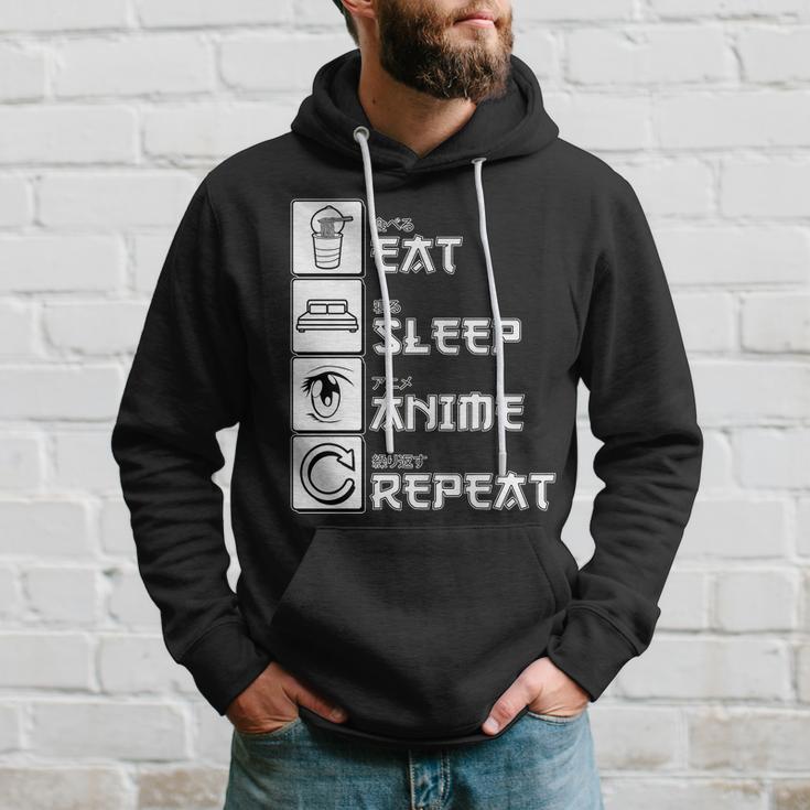 Eat Sleep Anime Repeat Tshirt Hoodie Gifts for Him