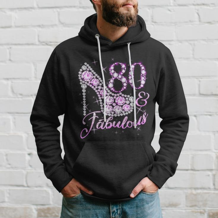 Fabulous & 80 Sparkly Shiny Heel 80Th Birthday Tshirt Hoodie Gifts for Him