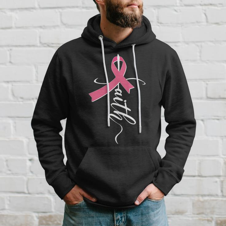 Faith Breast Cancer Awareness Ribbon Hoodie Gifts for Him