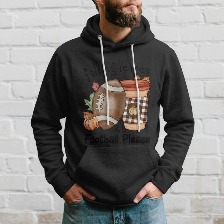 Falling Leaves And Football Please Thanksgiving Quote V2 Hoodie Gifts for Him