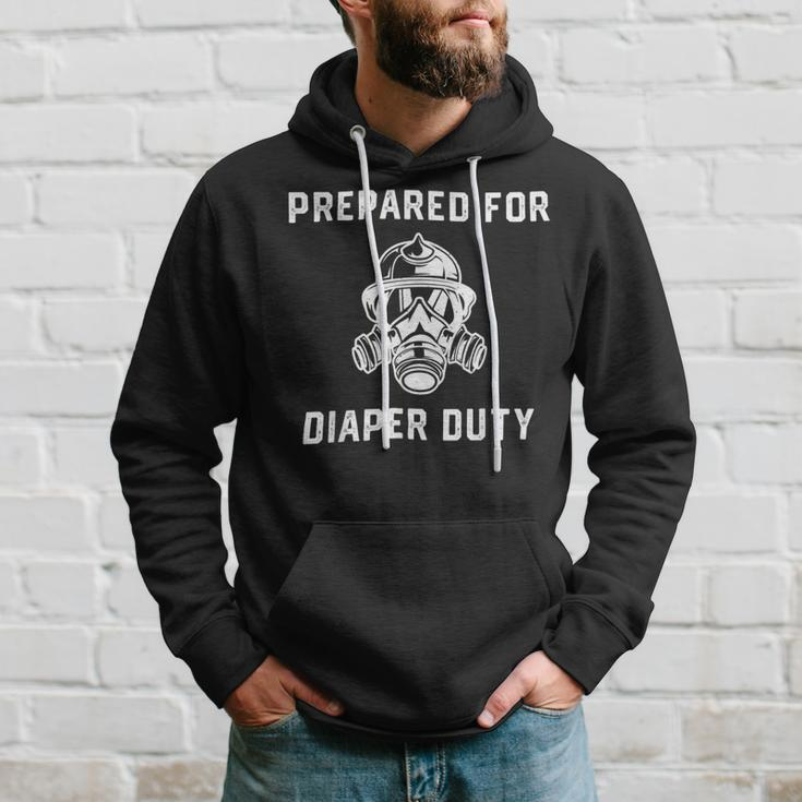 Firefighter Funny Firefighter New Dad Promoted Daddy Humor Fathers Day Hoodie Gifts for Him