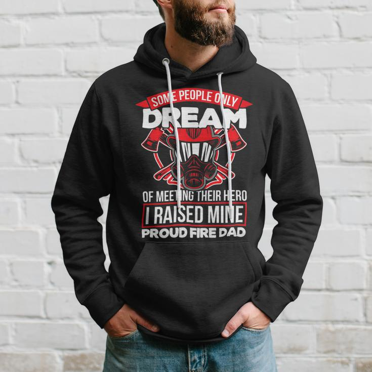 Firefighter Proud Fire Dad Firefighter Dad Of A Fireman Father _ V2 Hoodie Gifts for Him