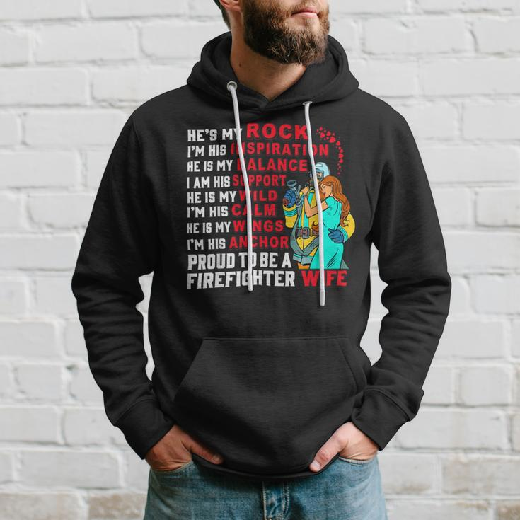 Firefighter Proud To Be A Firefighter Wife Fathers Day Hoodie Gifts for Him