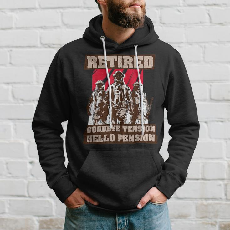Firefighter Retired Fireman Retirement Plan Funny Firefighter Hoodie Gifts for Him