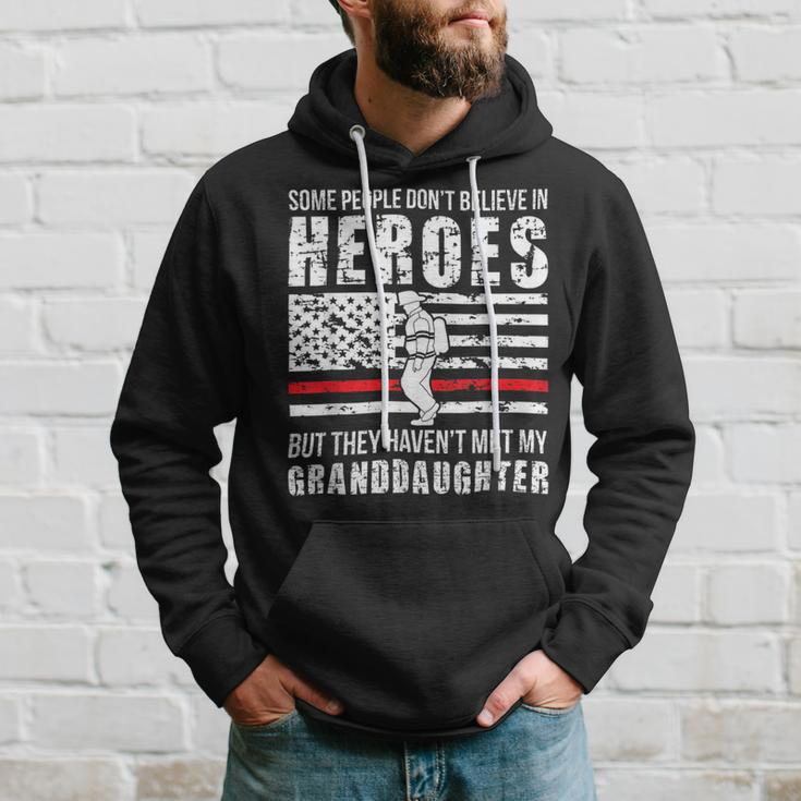 Firefighter Shes My Granddaughter Grandma Of A Firefighter Grandma Hoodie Gifts for Him